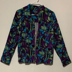 Chico's Vibrant Floral Blazer